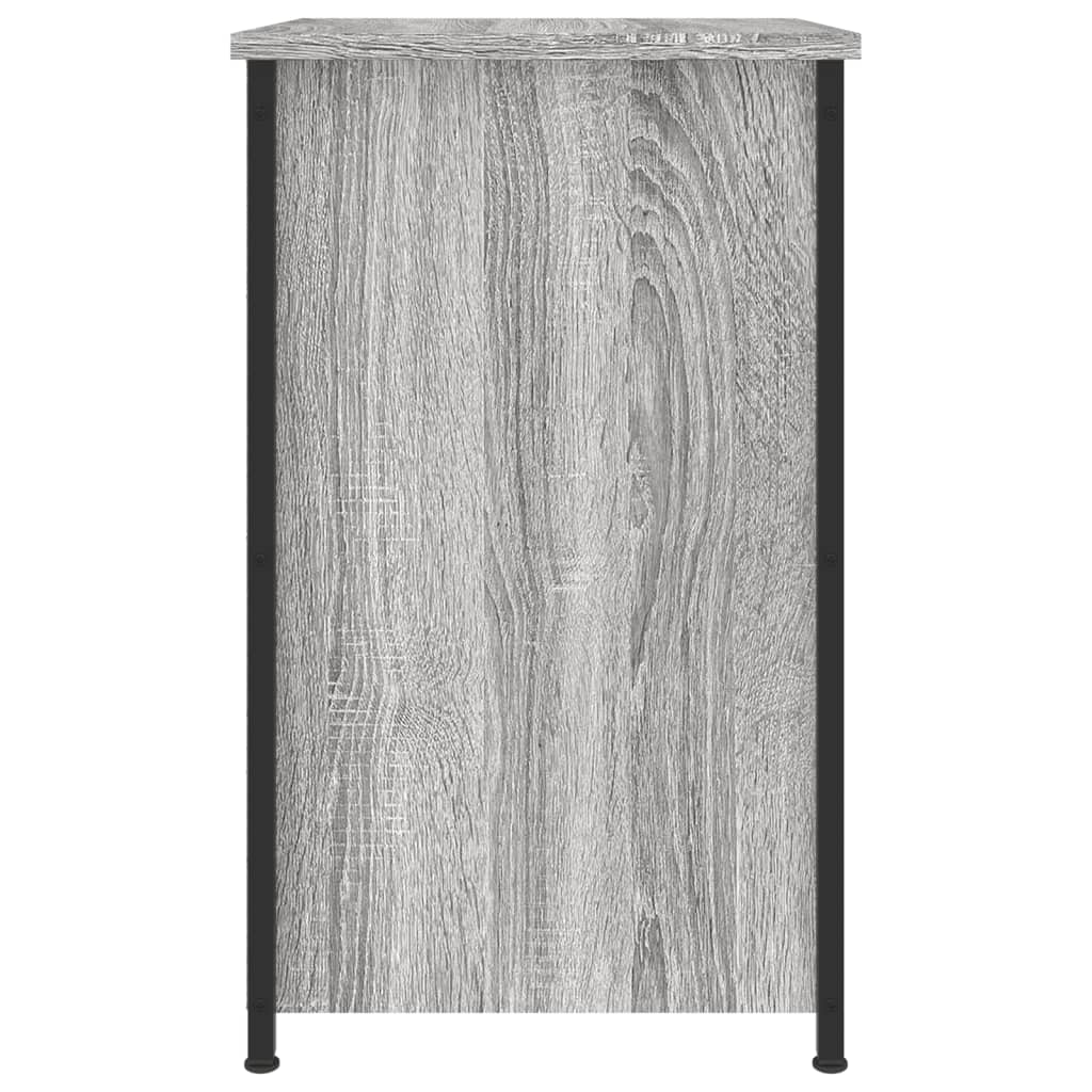 Nachtkastje 40x36x60 cm bewerkt hout grijs sonoma eikenkleurig is nu te koop bij PeponiXL, paradijselijk wonen!