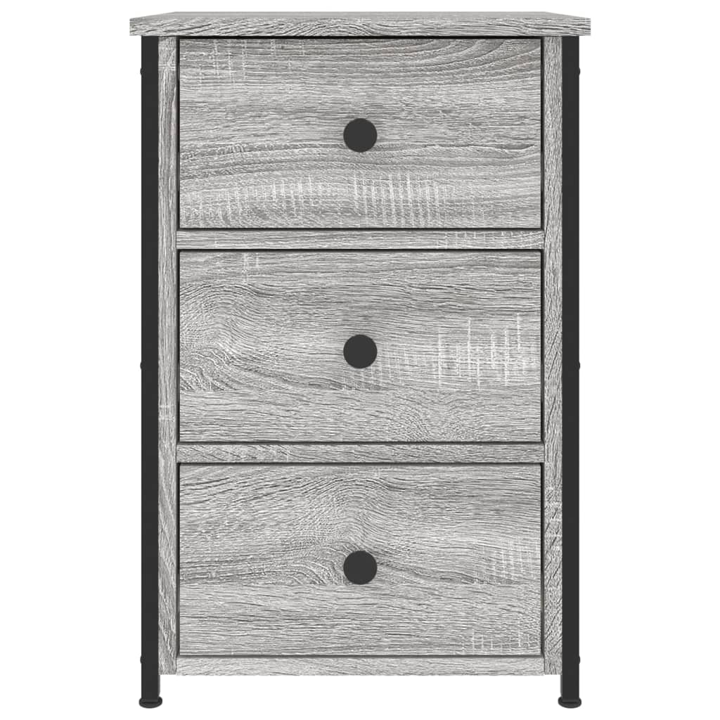 Nachtkastjes 2 st 40x36x60 cm bewerkt hout grijs sonoma eiken is nu te koop bij PeponiXL, paradijselijk wonen!