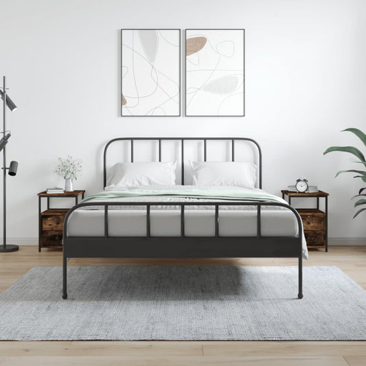 Nachtkastjes 2 st 34x35,5x50 cm bewerkt hout gerookt eikenkleur is nu te koop bij PeponiXL, paradijselijk wonen!