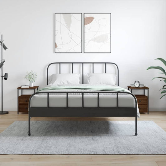 Nachtkastjes 2 st 34x35,5x50 cm bewerkt hout bruin eikenkleur is nu te koop bij PeponiXL, paradijselijk wonen!