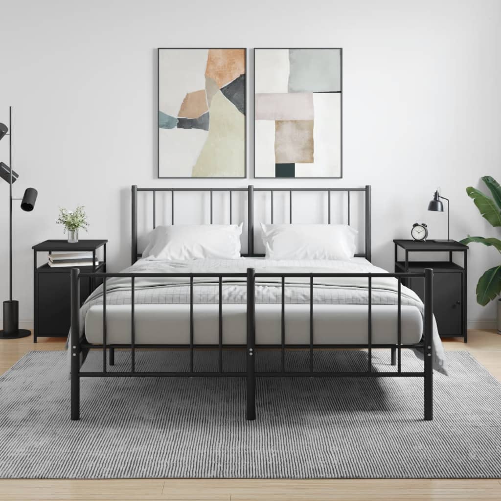Nachtkastjes 2 st 40x42x60 cm bewerkt hout zwart is nu te koop bij PeponiXL, paradijselijk wonen!