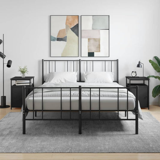 Nachtkastjes 2 st 40x42x60 cm bewerkt hout zwart is nu te koop bij PeponiXL, paradijselijk wonen!