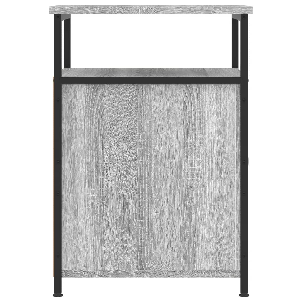 Nachtkastjes 2 st 40x42x60 cm bewerkt hout grijs sonoma eiken is nu te koop bij PeponiXL, paradijselijk wonen!