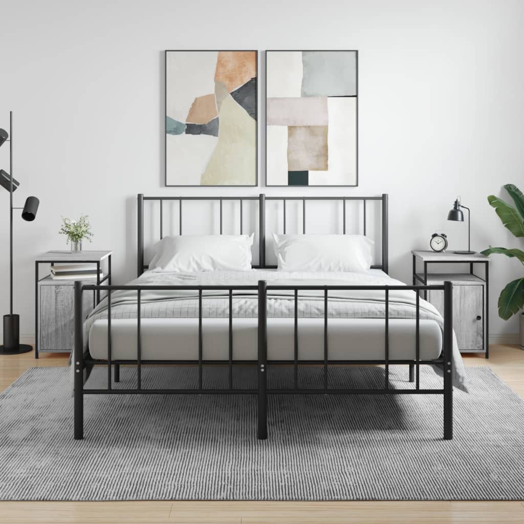 Nachtkastjes 2 st 40x42x60 cm bewerkt hout grijs sonoma eiken is nu te koop bij PeponiXL, paradijselijk wonen!