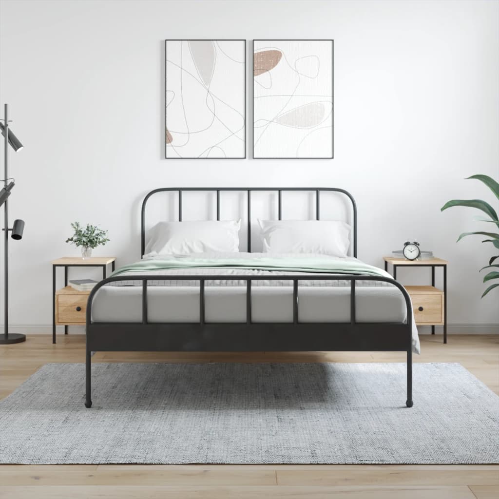 Nachtkastjes 2 st 34x36x50 cm bewerkt hout sonoma eikenkleurig is nu te koop bij PeponiXL, paradijselijk wonen!