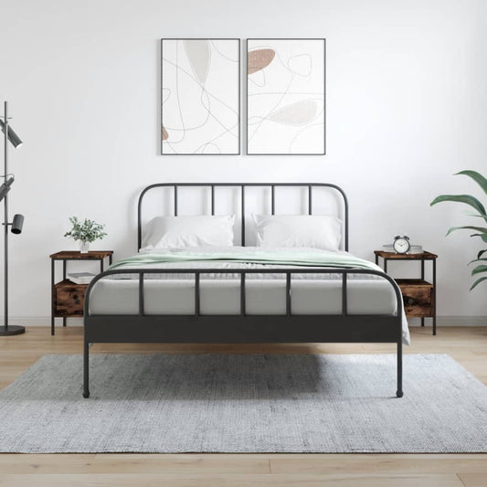 Nachtkastjes 2 st 34x36x50 cm bewerkt hout gerookt eikenkleurig is nu te koop bij PeponiXL, paradijselijk wonen!