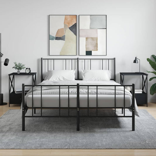 Nachtkastjes 2 st 50x41x65 cm bewerkt hout zwart is nu te koop bij PeponiXL, paradijselijk wonen!