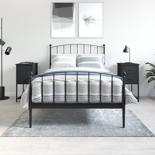 Nachtkastjes 2 st 32x42x70 cm bewerkt hout zwart is nu te koop bij PeponiXL, paradijselijk wonen!