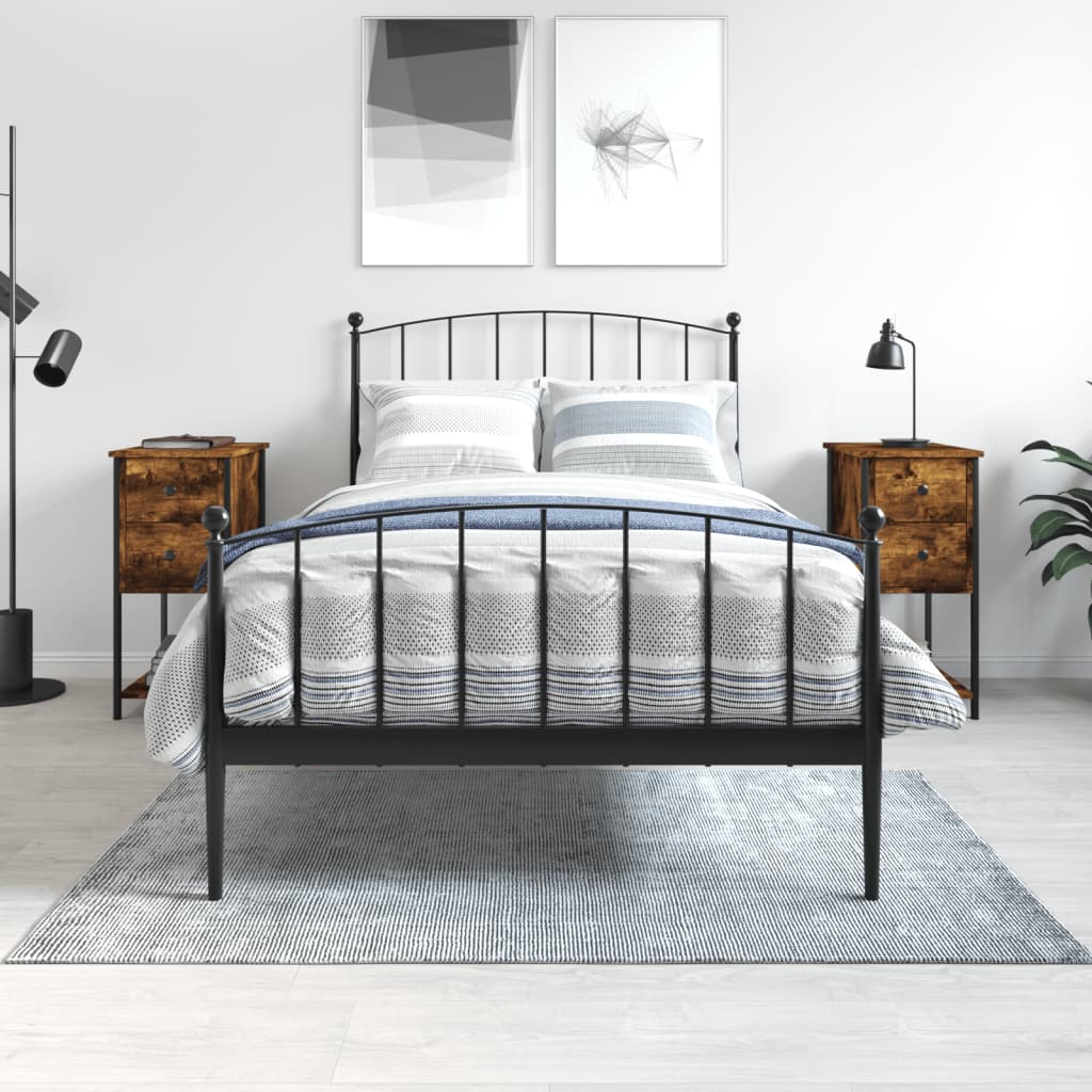 Nachtkastjes 2 st 32x42x70 cm bewerkt hout gerookt eikenkleurig is nu te koop bij PeponiXL, paradijselijk wonen!