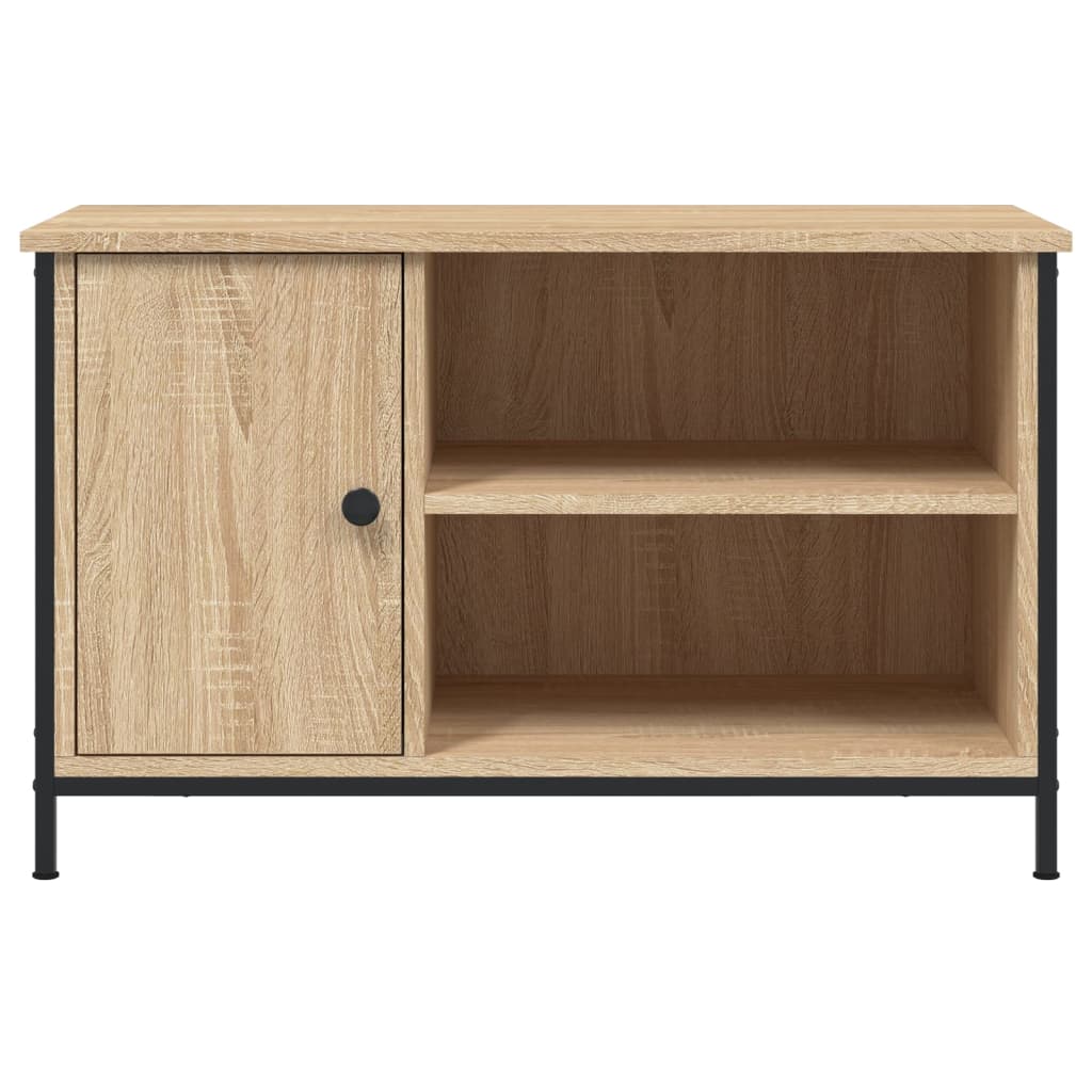 Tv-meubel 80x40x50 cm bewerkt hout sonoma eikenkleurig is nu te koop bij PeponiXL, paradijselijk wonen!