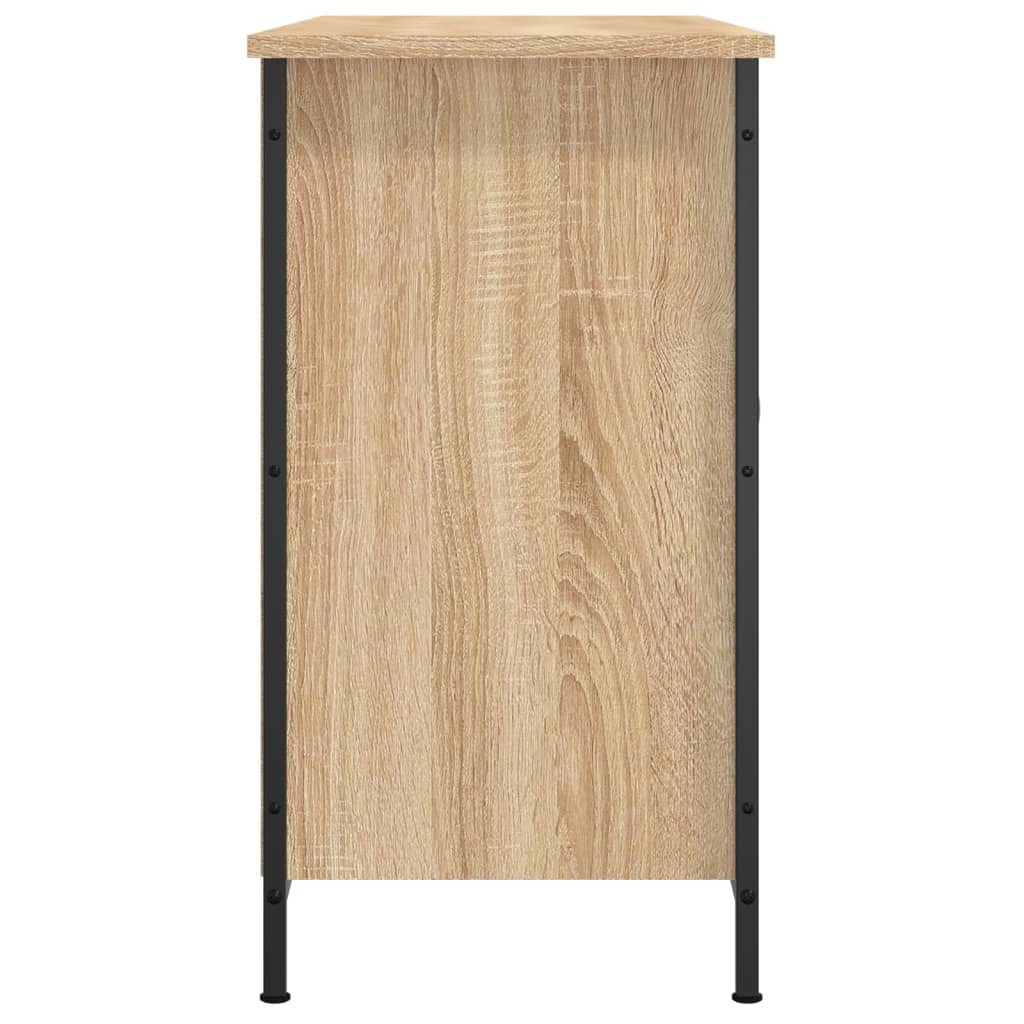 Tv-meubel 100x35x65 cm bewerkt hout sonoma eikenkleurig is nu te koop bij PeponiXL, paradijselijk wonen!