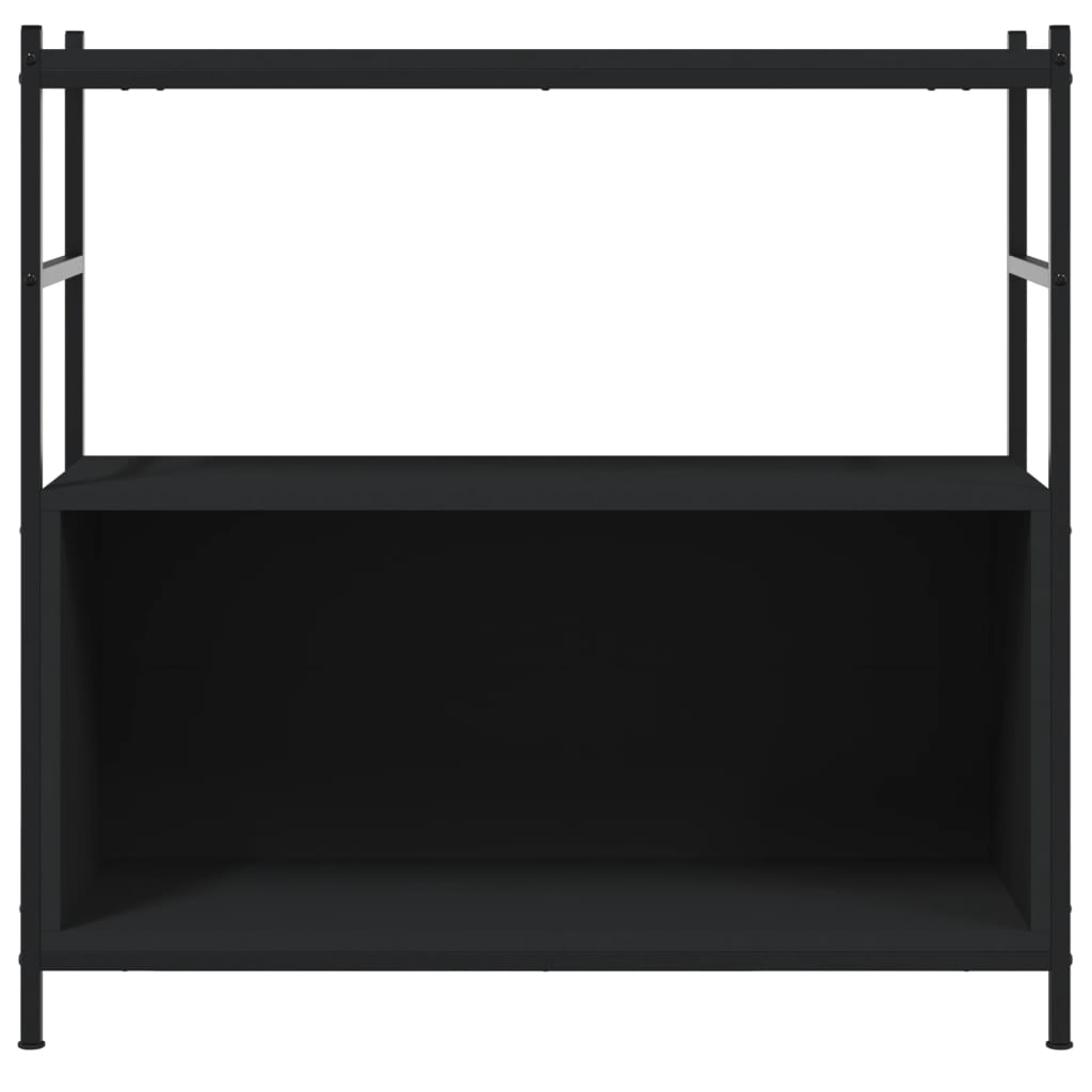 Boekenrek 80x30x78,5 cm bewerkt hout en ijzer zwart is nu te koop bij PeponiXL, paradijselijk wonen!
