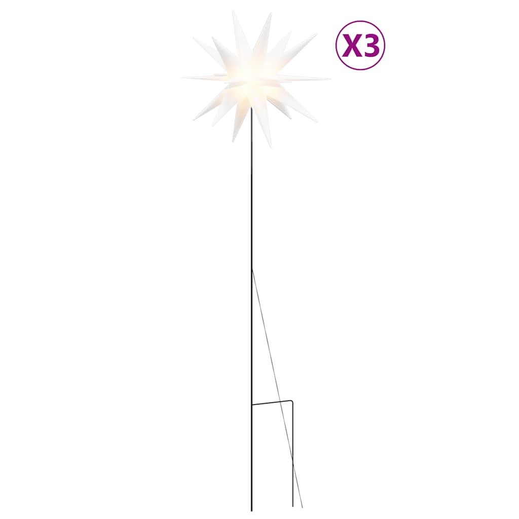 Kerstlampen met grondpin en LED's 3 st 57 cm wit is nu te koop bij PeponiXL, paradijselijk wonen!