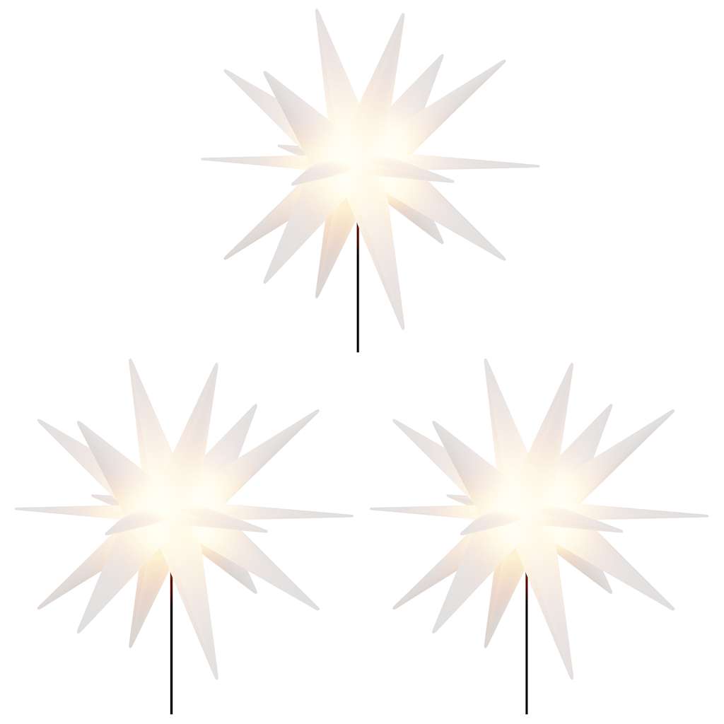 Kerstlampen met grondpin en LED's 3 st 57 cm wit is nu te koop bij PeponiXL, paradijselijk wonen!