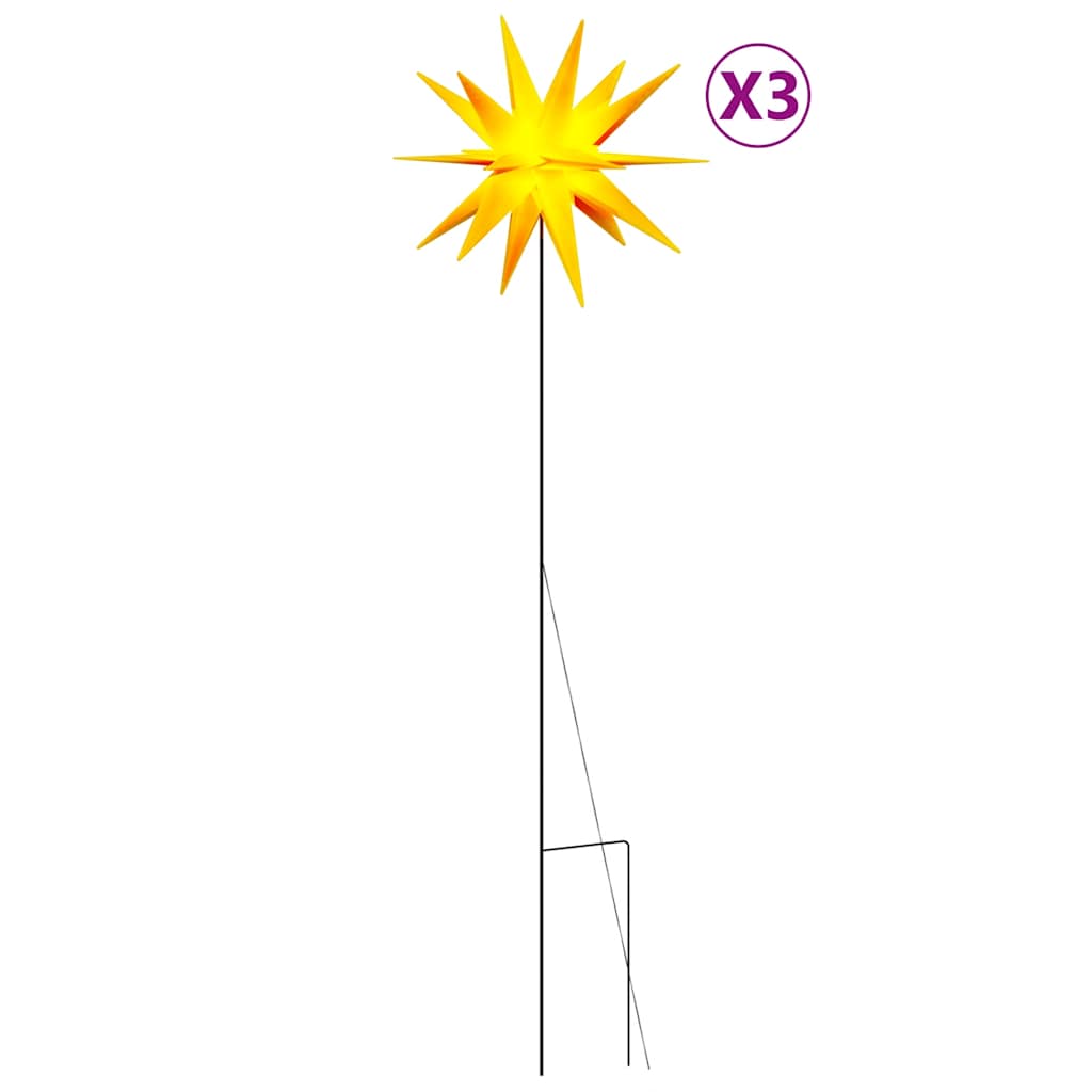Kerstlampen met grondpin en LED's 3 st 57 cm geel is nu te koop bij PeponiXL, paradijselijk wonen!