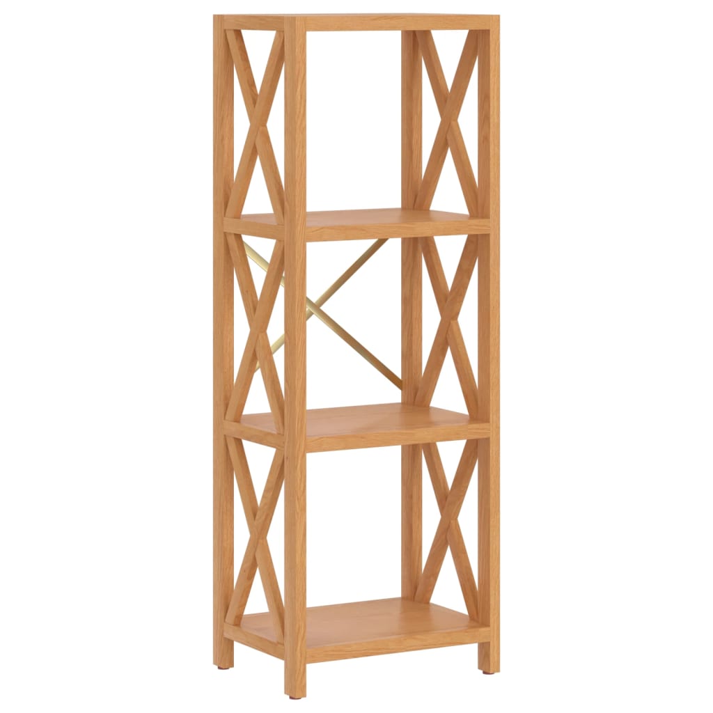 Opbergrek 4-laags 40x30x112 cm massief eikenhout is nu te koop bij PeponiXL, paradijselijk wonen!