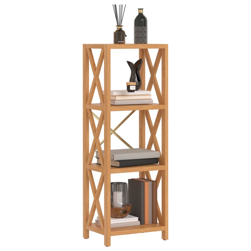 Opbergrek 4-laags 40x30x112 cm massief eikenhout is nu te koop bij PeponiXL, paradijselijk wonen!
