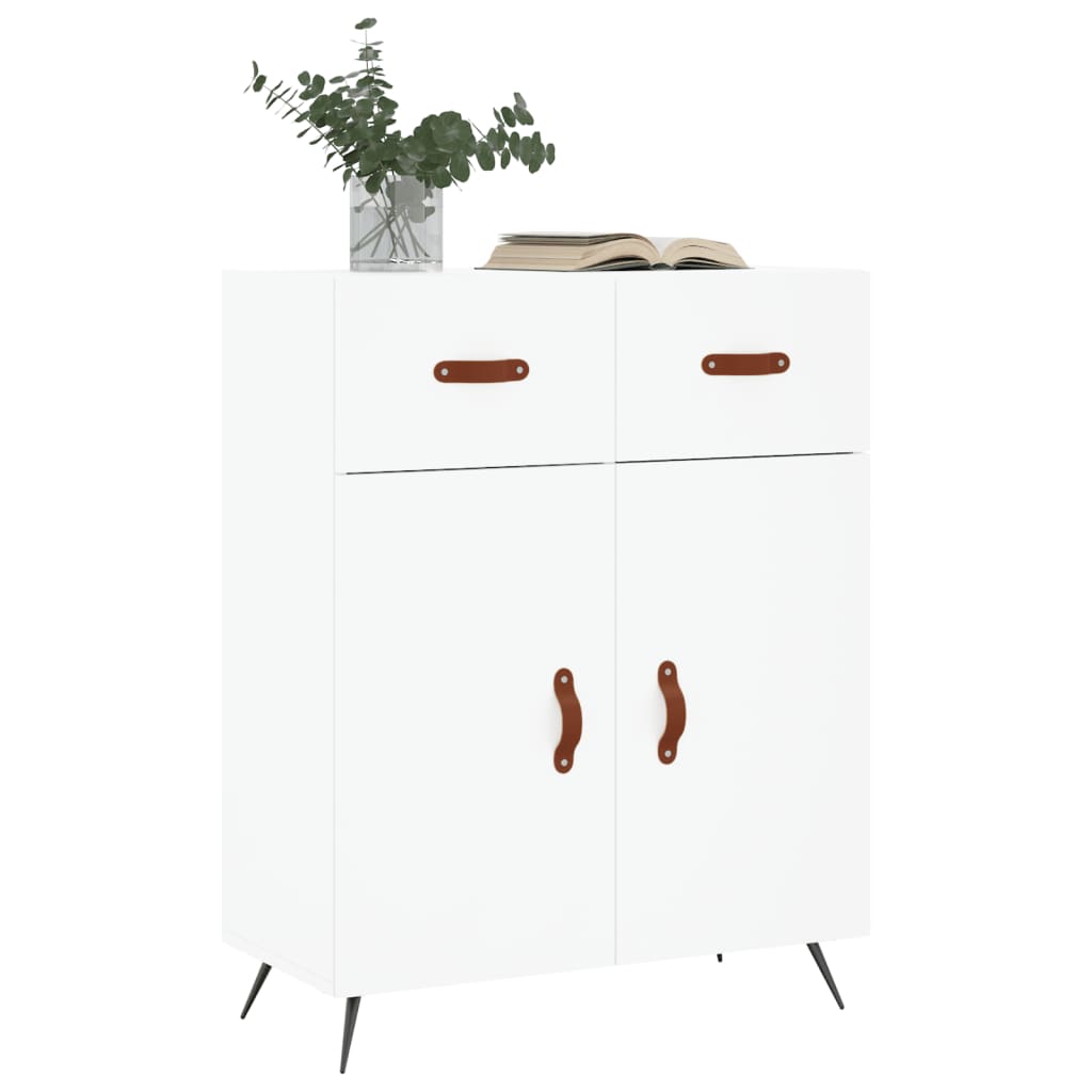 Dressoir 69,5x34x90 cm bewerkt hout wit is nu te koop bij PeponiXL, paradijselijk wonen!