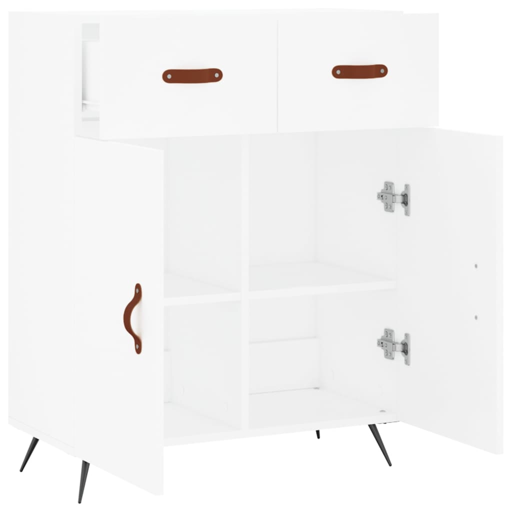 Dressoir 69,5x34x90 cm bewerkt hout wit is nu te koop bij PeponiXL, paradijselijk wonen!