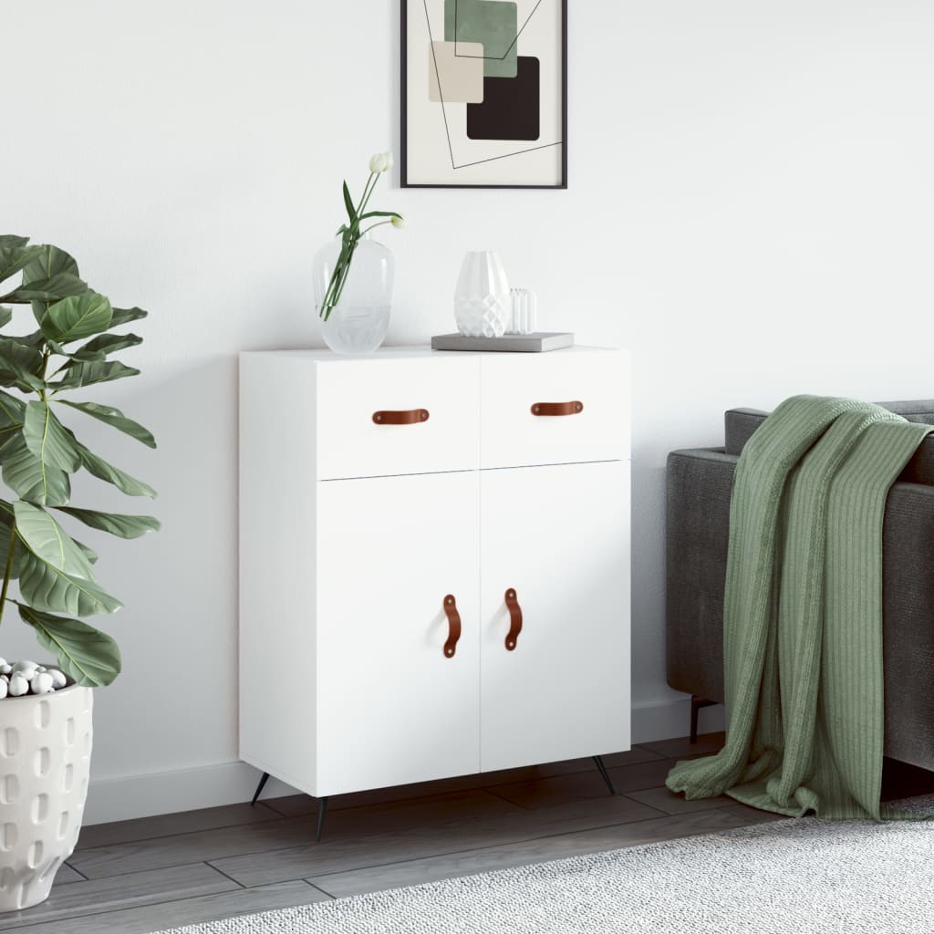 Dressoir 69,5x34x90 cm bewerkt hout wit is nu te koop bij PeponiXL, paradijselijk wonen!