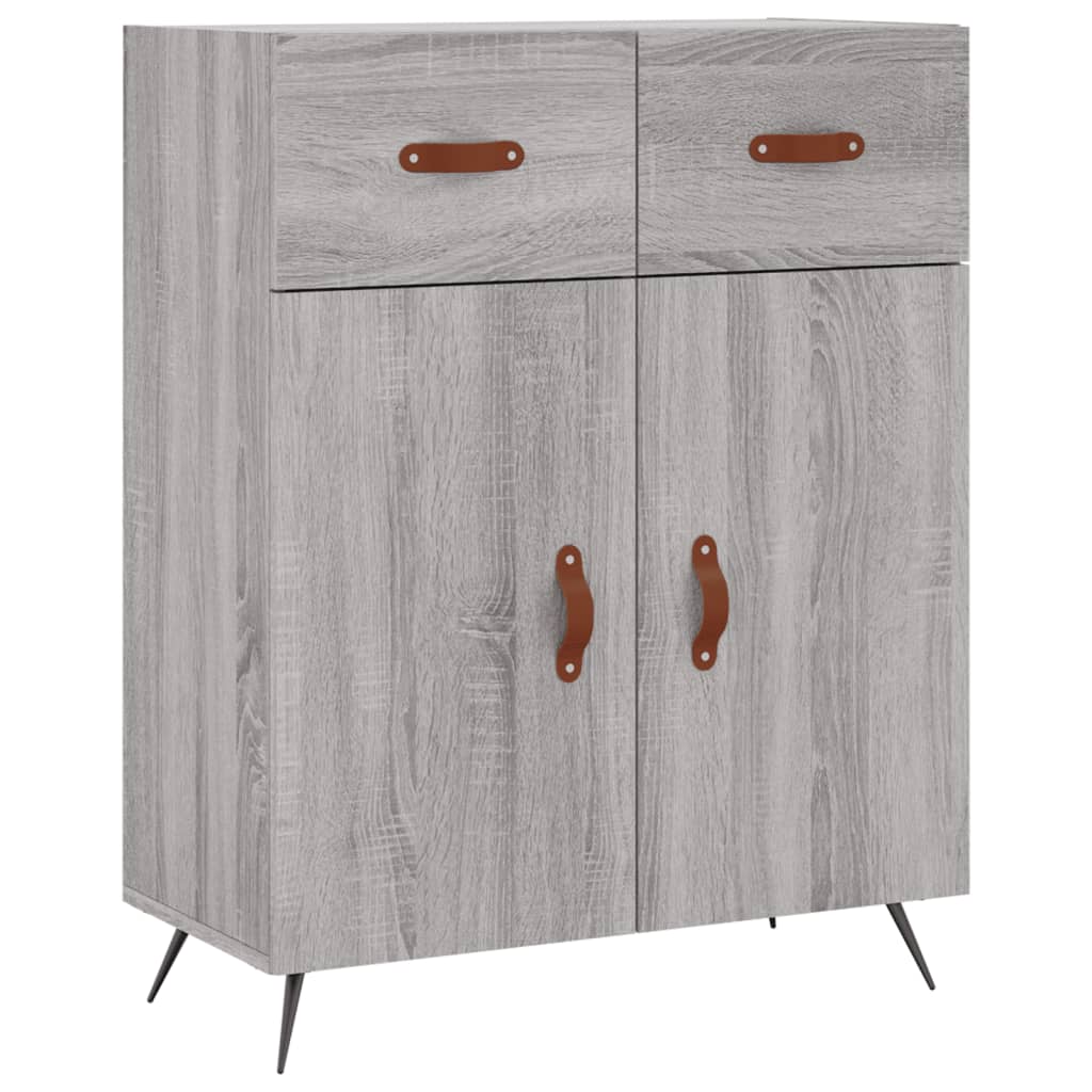 Dressoir 69,5x34x90 cm bewerkt hout grijs sonoma eikenkleurig is nu te koop bij PeponiXL, paradijselijk wonen!