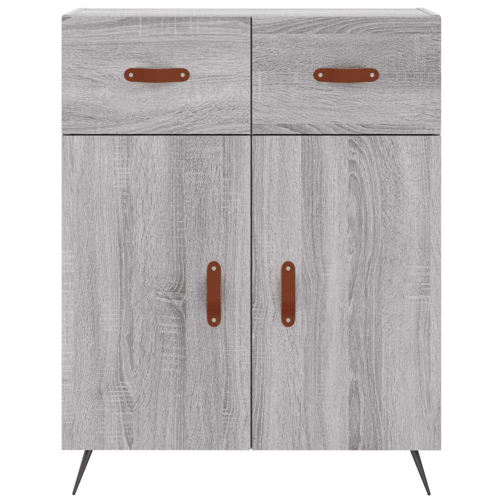 Dressoir 69,5x34x90 cm bewerkt hout grijs sonoma eikenkleurig is nu te koop bij PeponiXL, paradijselijk wonen!