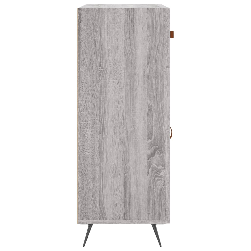 Dressoir 69,5x34x90 cm bewerkt hout grijs sonoma eikenkleurig is nu te koop bij PeponiXL, paradijselijk wonen!
