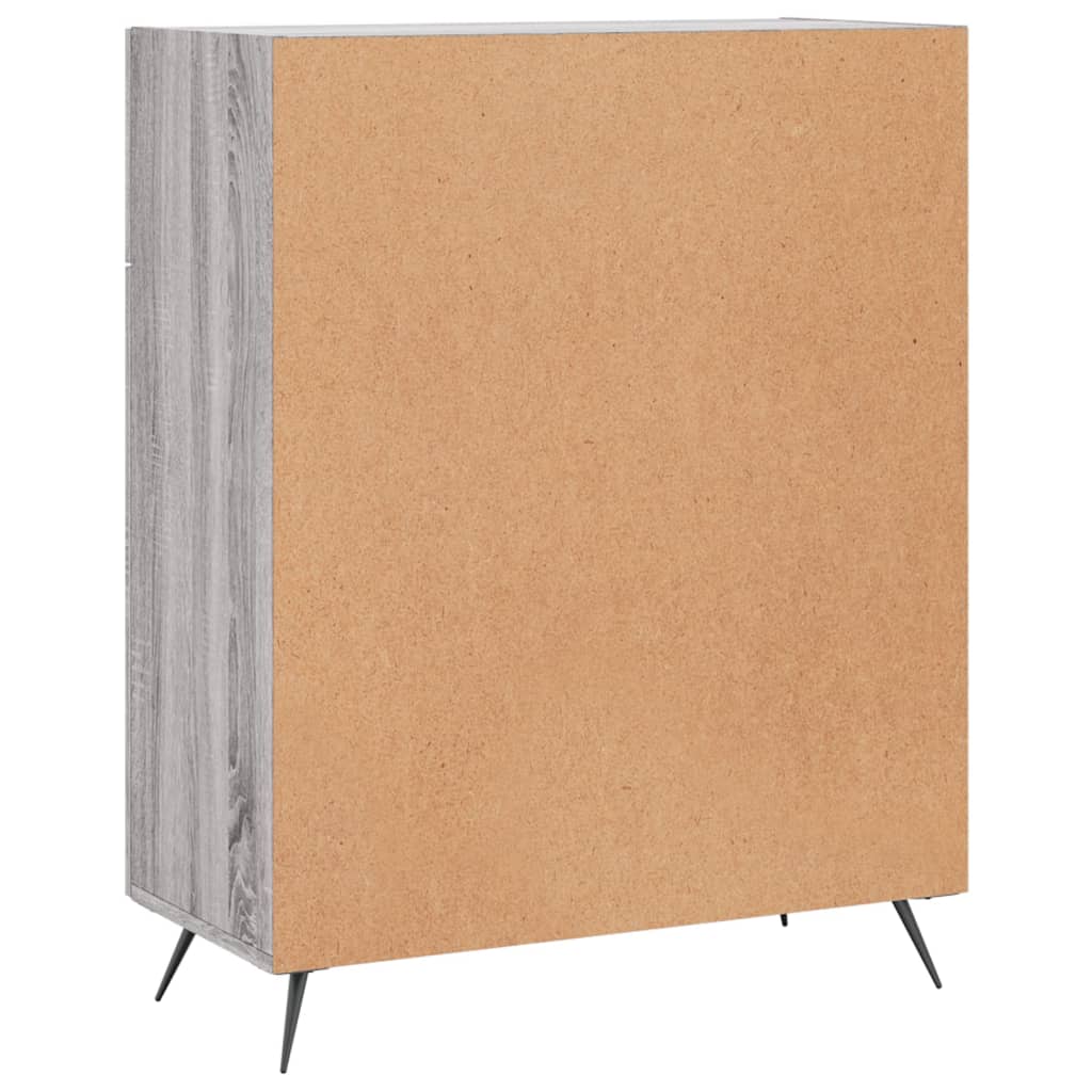 Dressoir 69,5x34x90 cm bewerkt hout grijs sonoma eikenkleurig is nu te koop bij PeponiXL, paradijselijk wonen!