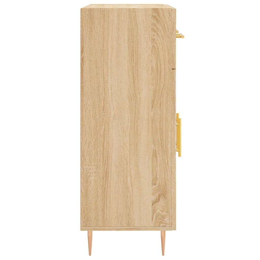 Dressoir 69,5x34x90 cm bewerkt hout sonoma eikenkleurig is nu te koop bij PeponiXL, paradijselijk wonen!