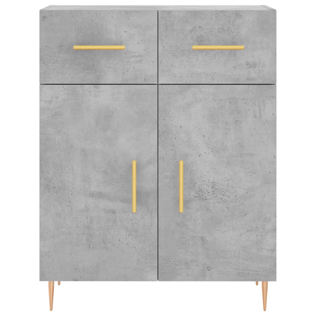 Dressoir 69,5x34x90 cm bewerkt hout betongrijs is nu te koop bij PeponiXL, paradijselijk wonen!