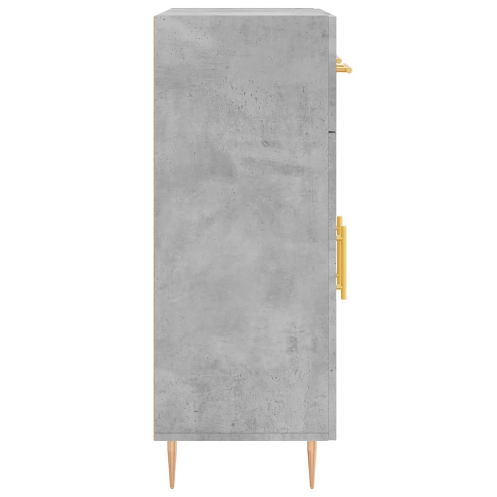 Dressoir 69,5x34x90 cm bewerkt hout betongrijs is nu te koop bij PeponiXL, paradijselijk wonen!