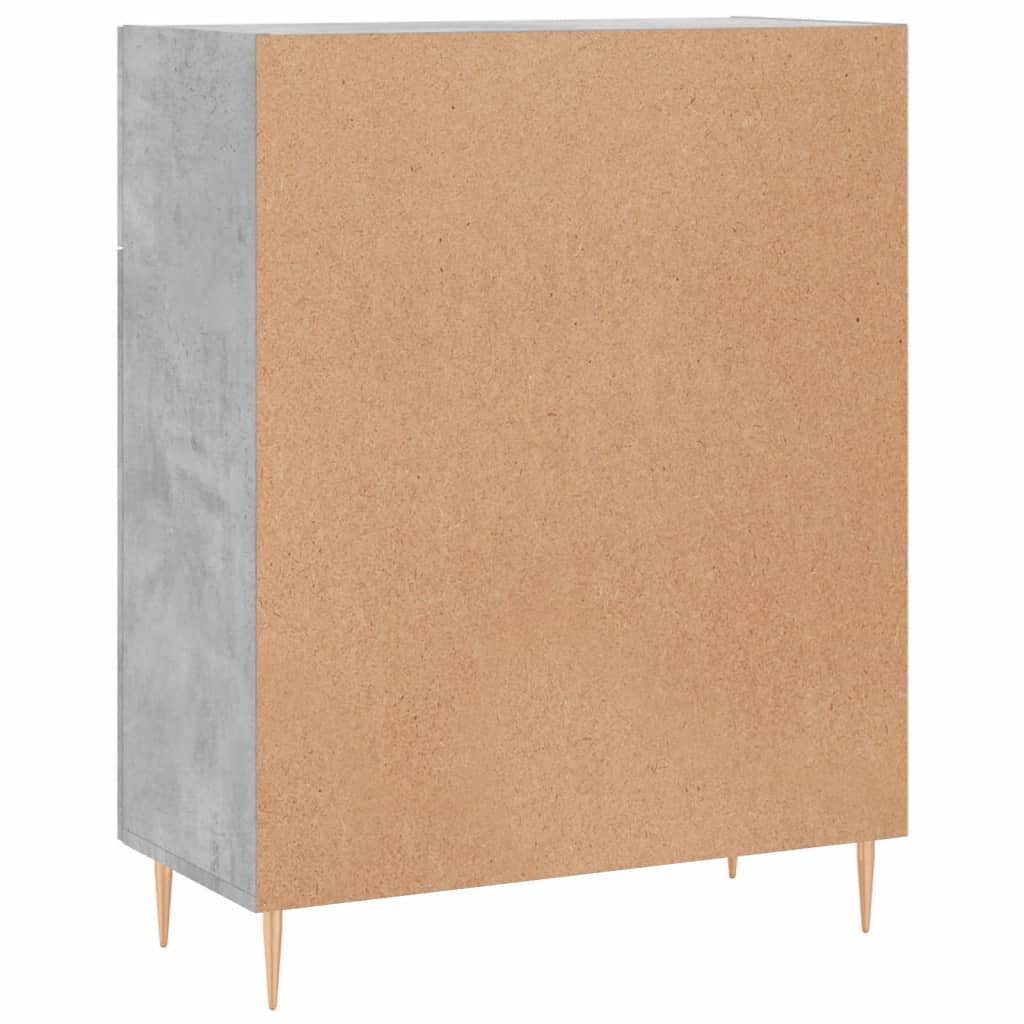 Dressoir 69,5x34x90 cm bewerkt hout betongrijs is nu te koop bij PeponiXL, paradijselijk wonen!