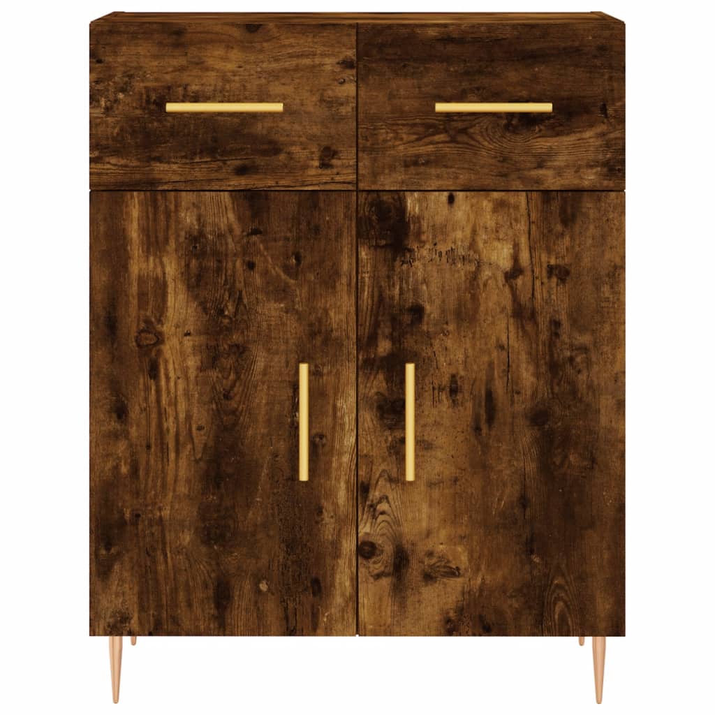 Dressoir 69,5x34x90 cm bewerkt hout gerookt eikenkleurig is nu te koop bij PeponiXL, paradijselijk wonen!