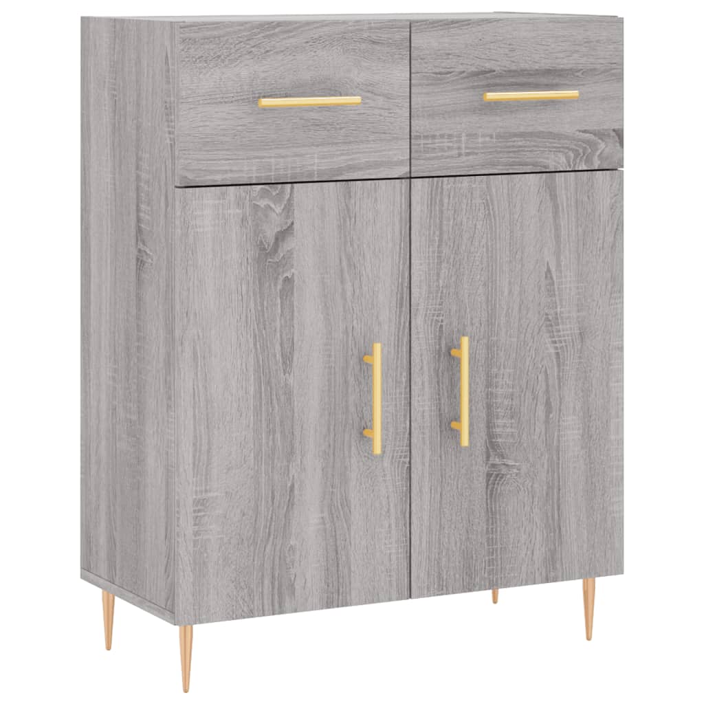 Dressoir 69,5x34x90 cm bewerkt hout grijs sonoma eikenkleurig is nu te koop bij PeponiXL, paradijselijk wonen!
