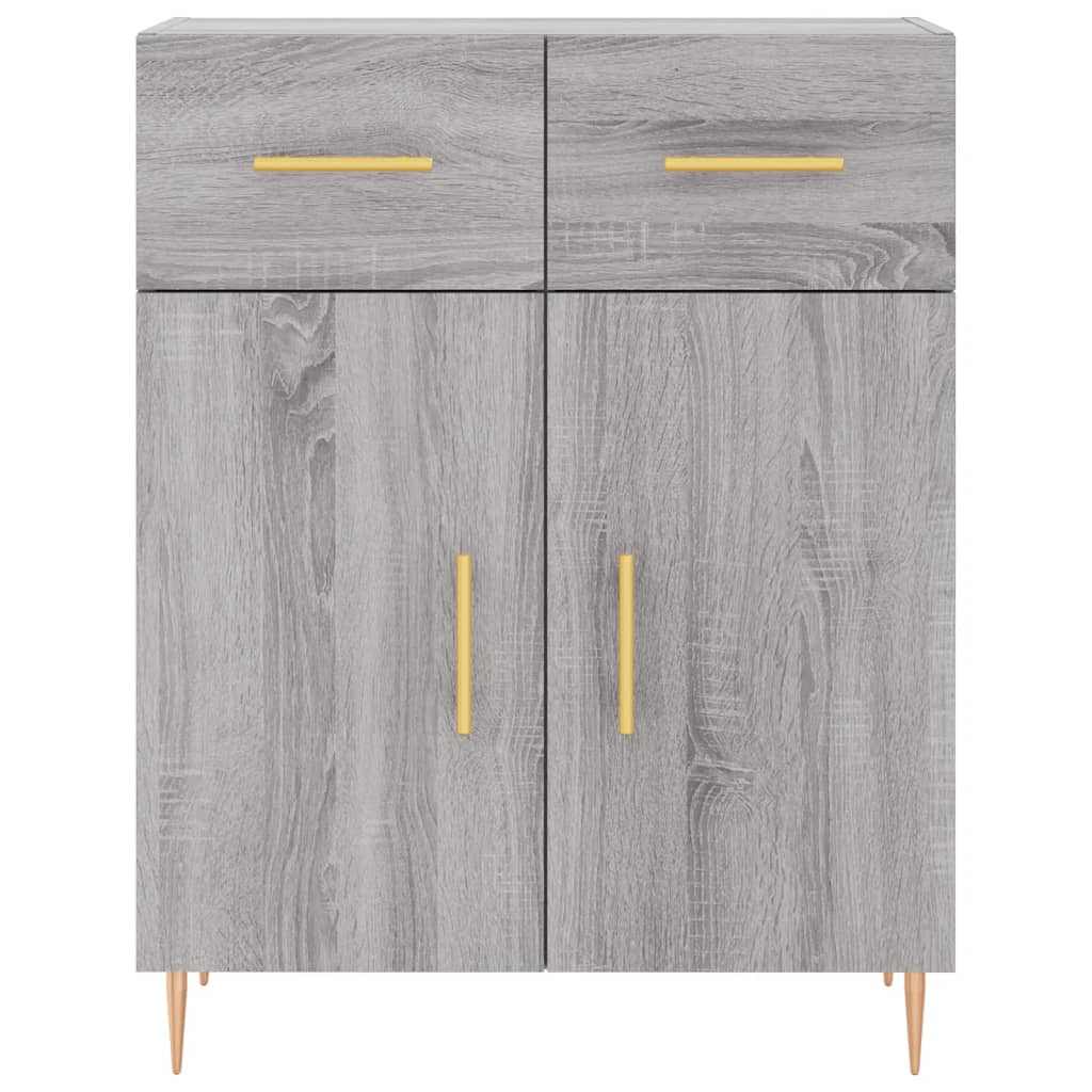 Dressoir 69,5x34x90 cm bewerkt hout grijs sonoma eikenkleurig is nu te koop bij PeponiXL, paradijselijk wonen!