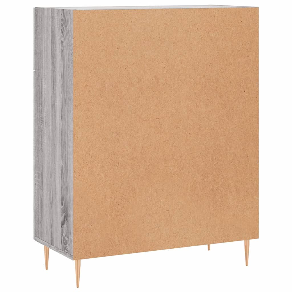 Dressoir 69,5x34x90 cm bewerkt hout grijs sonoma eikenkleurig is nu te koop bij PeponiXL, paradijselijk wonen!