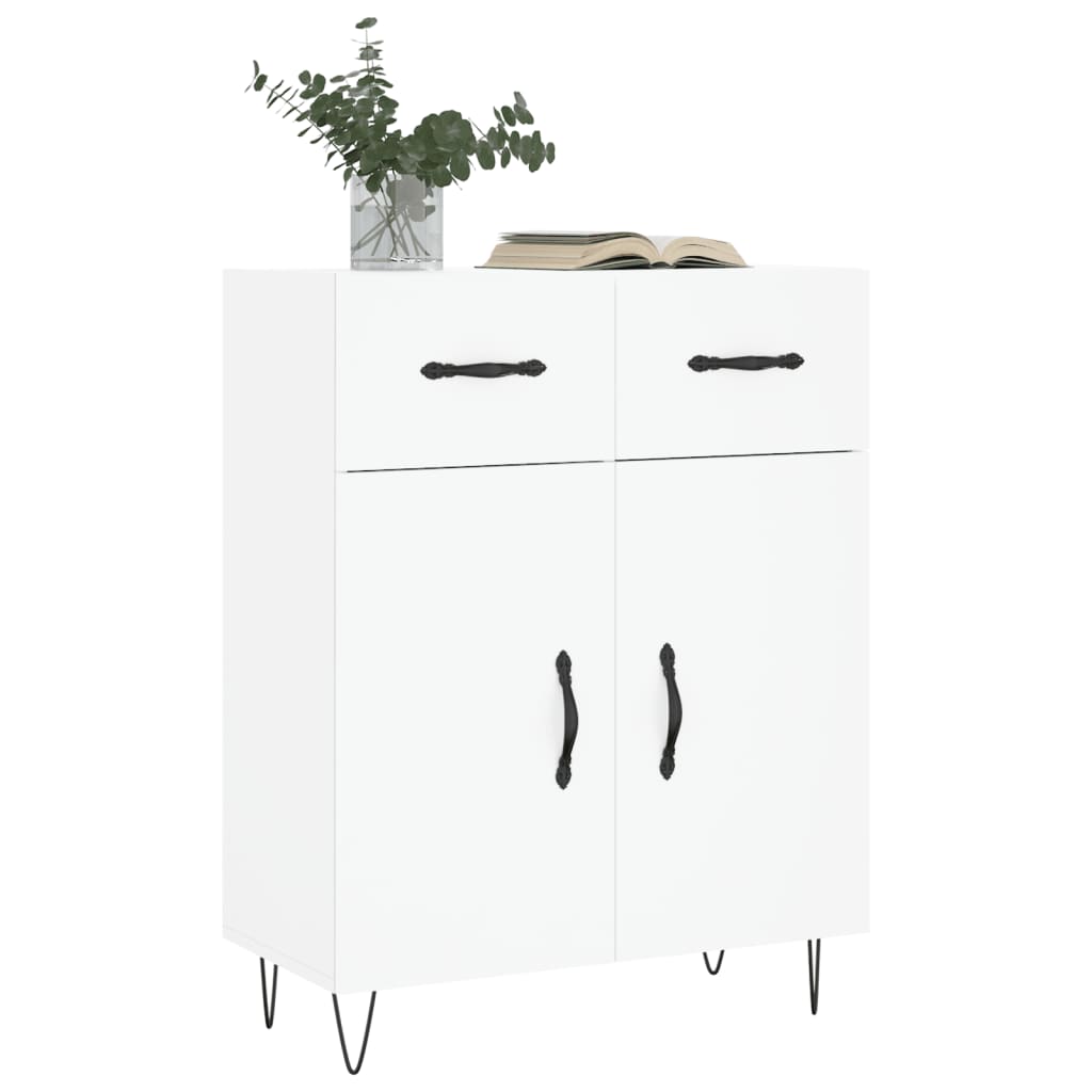 Dressoir 69,5x34x90 cm bewerkt hout wit is nu te koop bij PeponiXL, paradijselijk wonen!