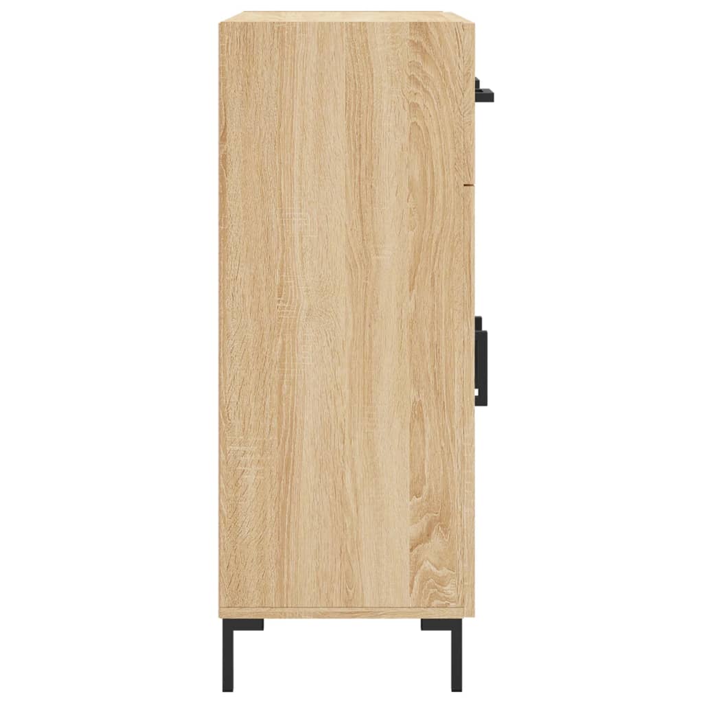 Dressoir 69,5x34x90 cm bewerkt hout sonoma eikenkleurig is nu te koop bij PeponiXL, paradijselijk wonen!