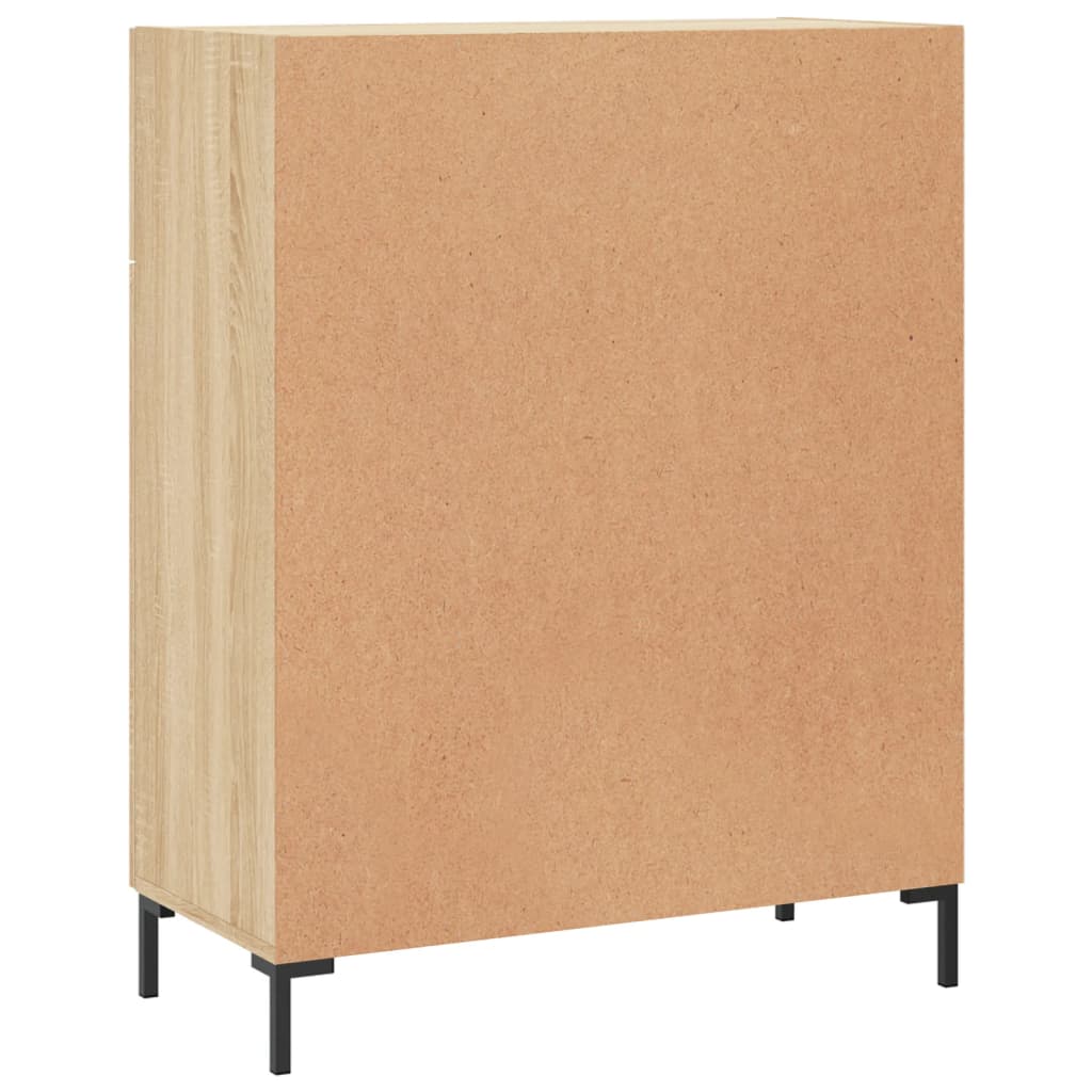 Dressoir 69,5x34x90 cm bewerkt hout sonoma eikenkleurig is nu te koop bij PeponiXL, paradijselijk wonen!