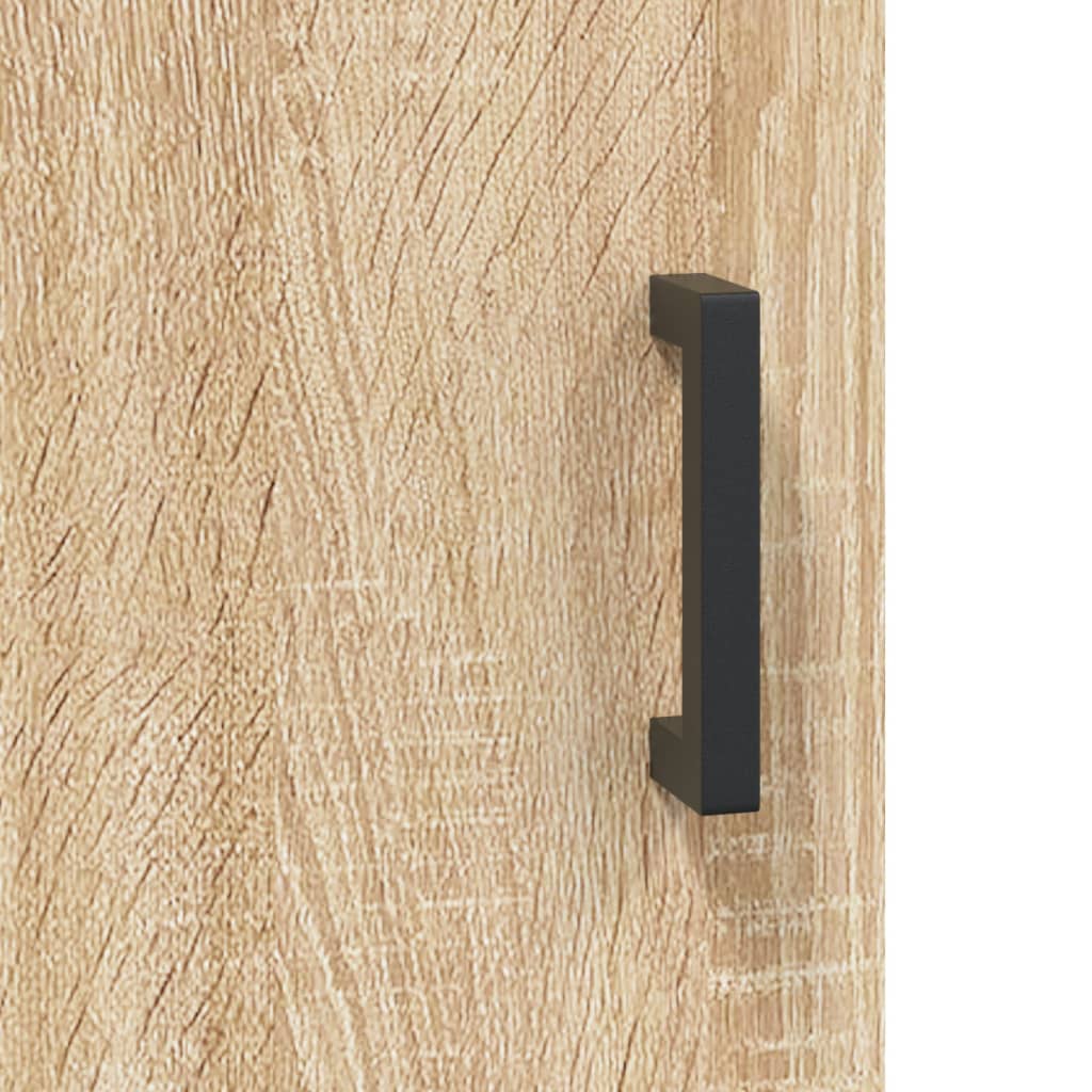 Dressoir 69,5x34x90 cm bewerkt hout sonoma eikenkleurig is nu te koop bij PeponiXL, paradijselijk wonen!