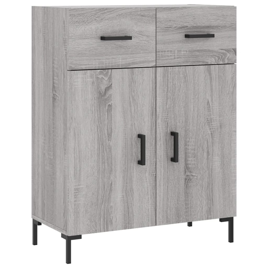 Dressoir 69,5x34x90 cm bewerkt hout grijs sonoma eikenkleurig is nu te koop bij PeponiXL, paradijselijk wonen!