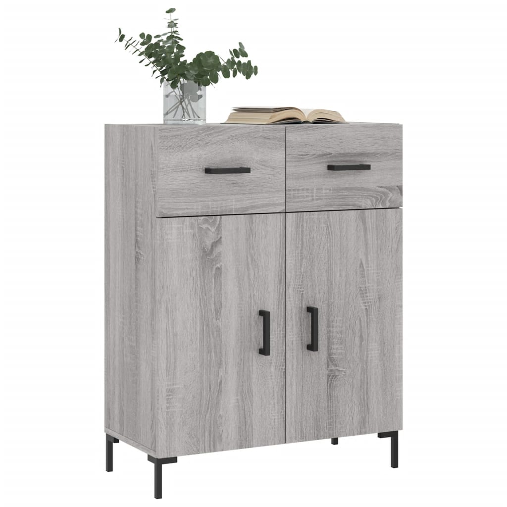 Dressoir 69,5x34x90 cm bewerkt hout grijs sonoma eikenkleurig is nu te koop bij PeponiXL, paradijselijk wonen!