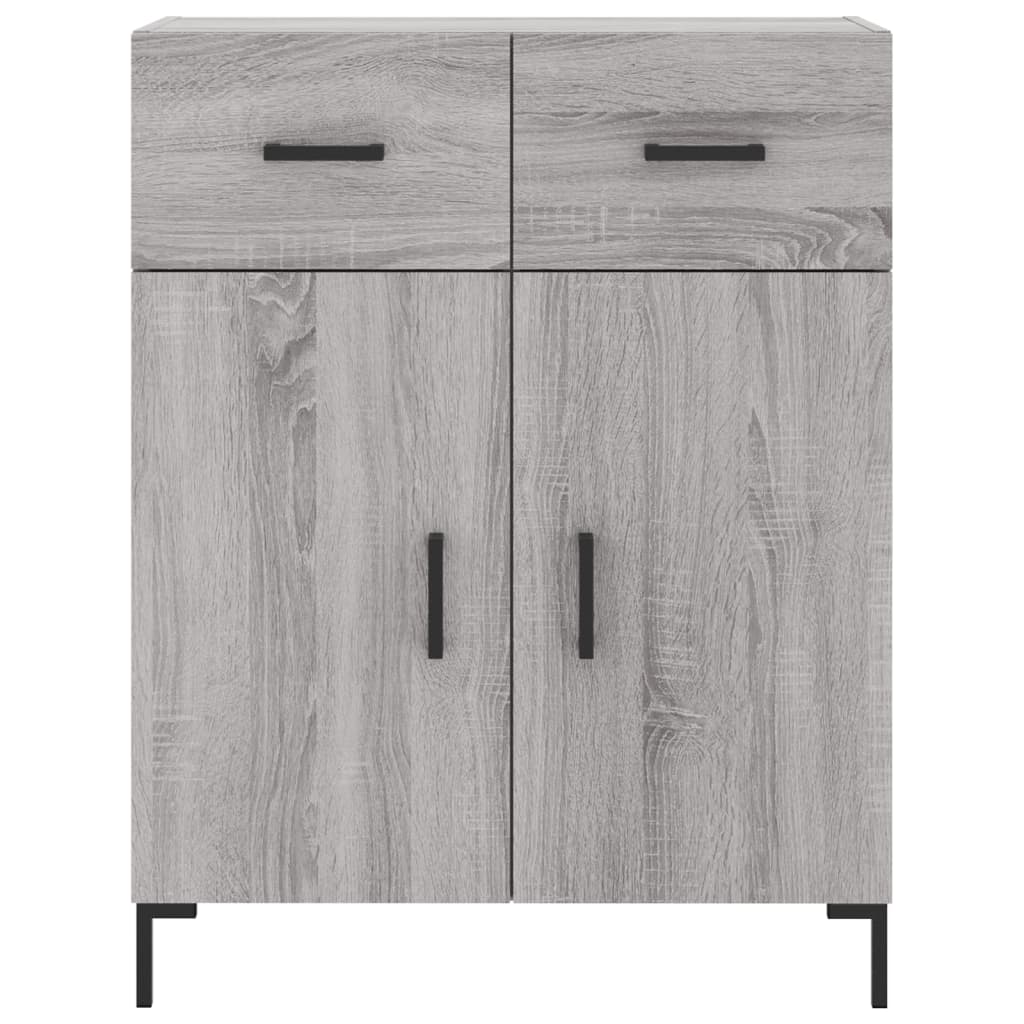 Dressoir 69,5x34x90 cm bewerkt hout grijs sonoma eikenkleurig is nu te koop bij PeponiXL, paradijselijk wonen!