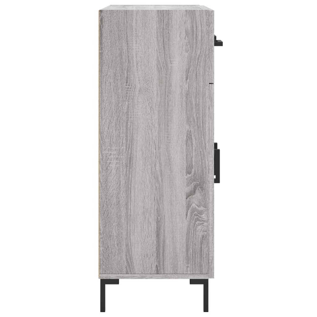 Dressoir 69,5x34x90 cm bewerkt hout grijs sonoma eikenkleurig is nu te koop bij PeponiXL, paradijselijk wonen!