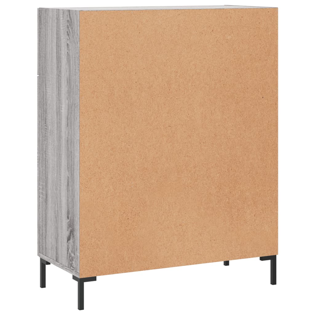 Dressoir 69,5x34x90 cm bewerkt hout grijs sonoma eikenkleurig is nu te koop bij PeponiXL, paradijselijk wonen!