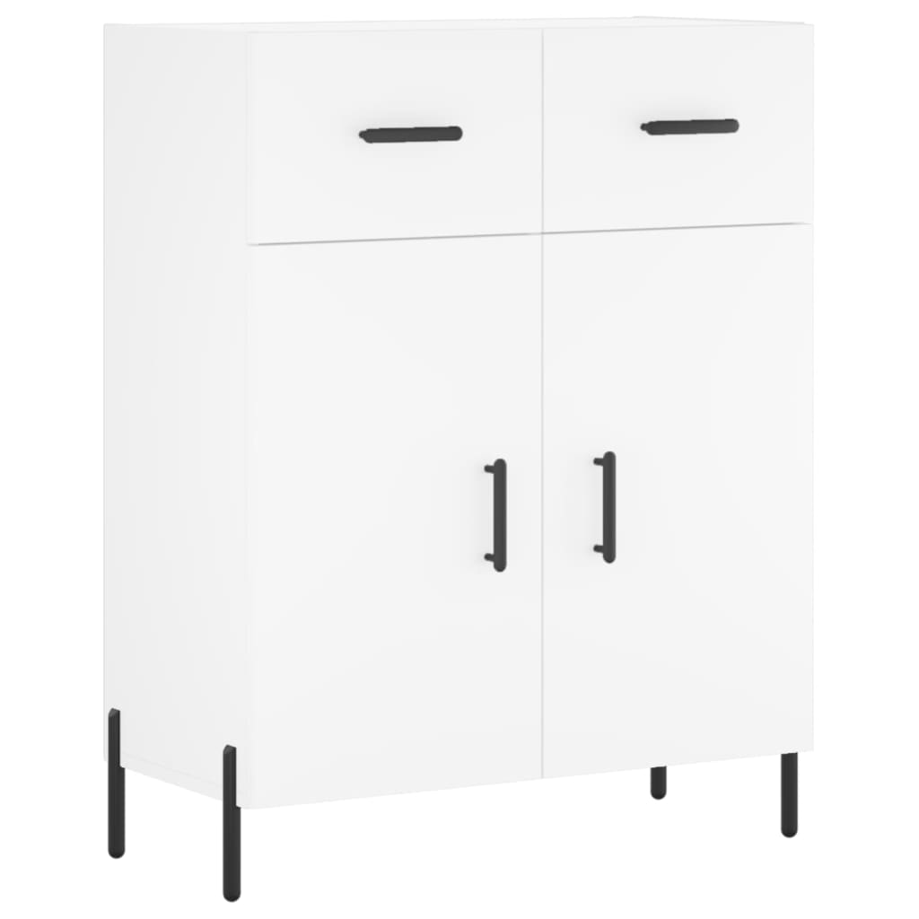 Dressoir 69,5x34x90 cm bewerkt hout wit is nu te koop bij PeponiXL, paradijselijk wonen!