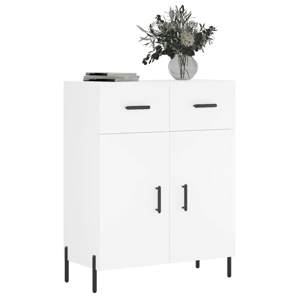 Dressoir 69,5x34x90 cm bewerkt hout wit is nu te koop bij PeponiXL, paradijselijk wonen!