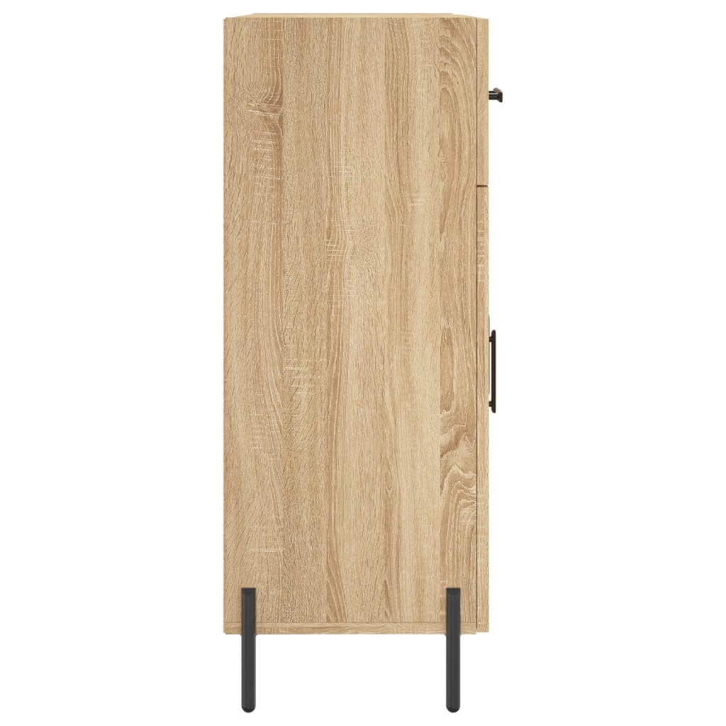 Dressoir 69,5x34x90 cm bewerkt hout sonoma eikenkleurig is nu te koop bij PeponiXL, paradijselijk wonen!