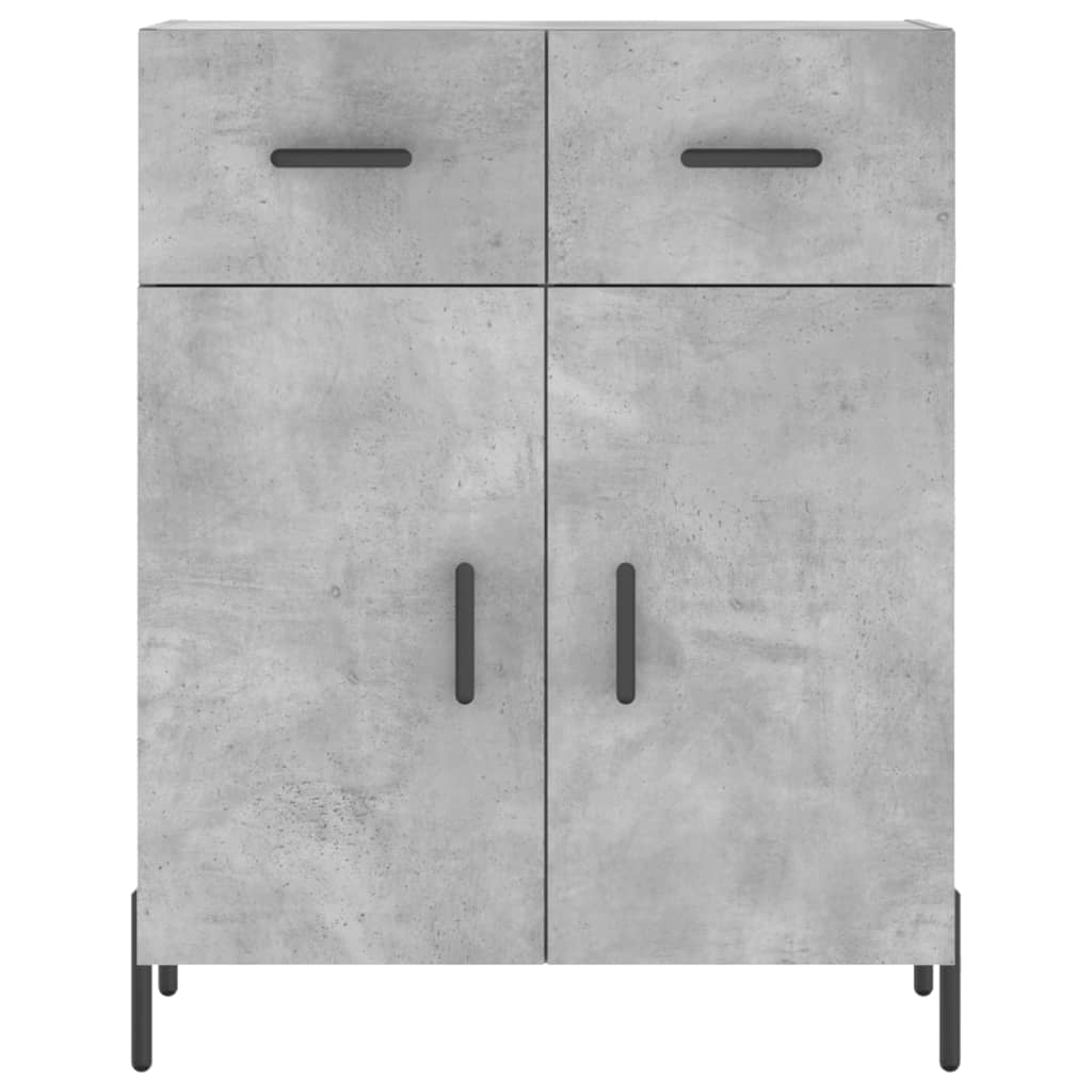 Dressoir 69,5x34x90 cm bewerkt hout betongrijs is nu te koop bij PeponiXL, paradijselijk wonen!
