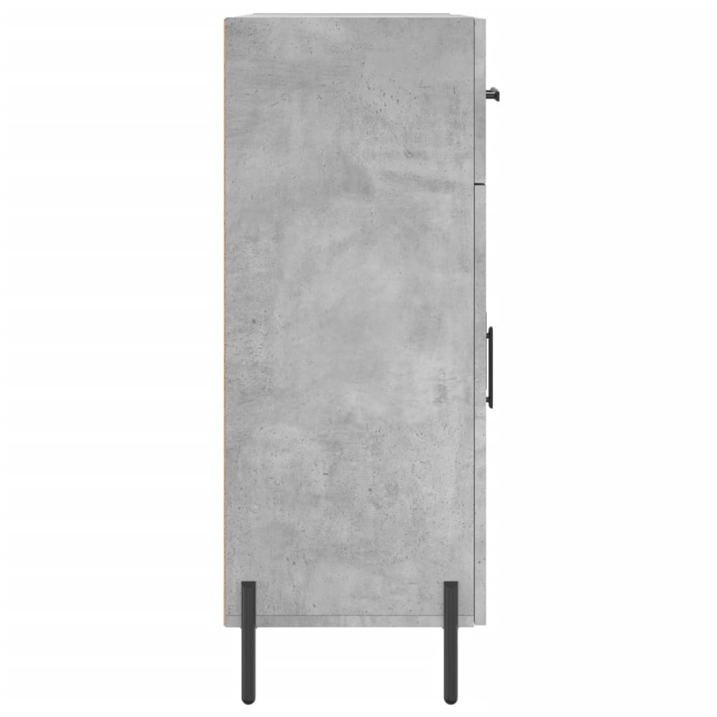 Dressoir 69,5x34x90 cm bewerkt hout betongrijs is nu te koop bij PeponiXL, paradijselijk wonen!